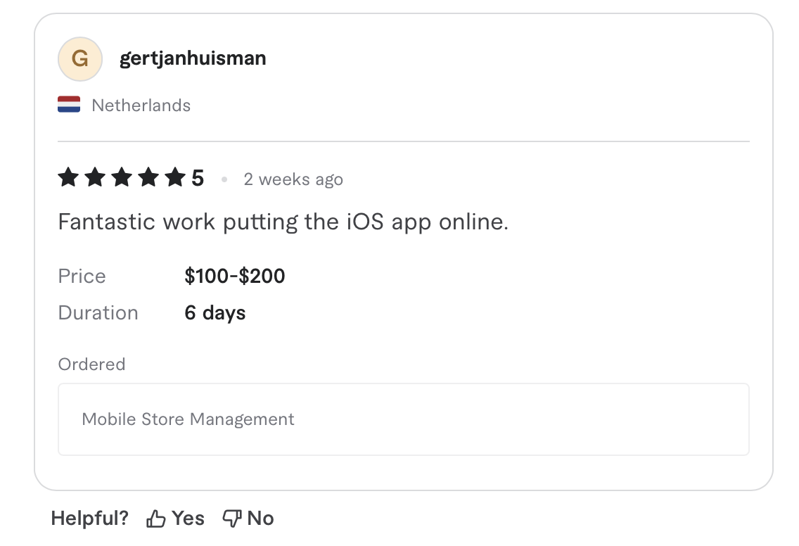 Client review 2